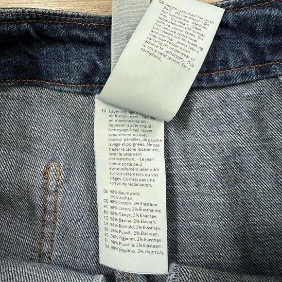 Ischiko by Oska Classic Blue Women's Tapered Leg Jeans - Picture 8 of 12